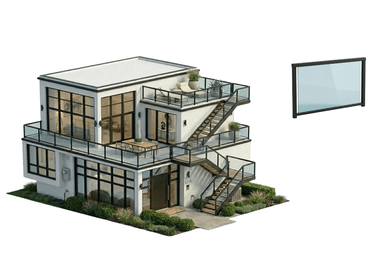 Glass Component railing system