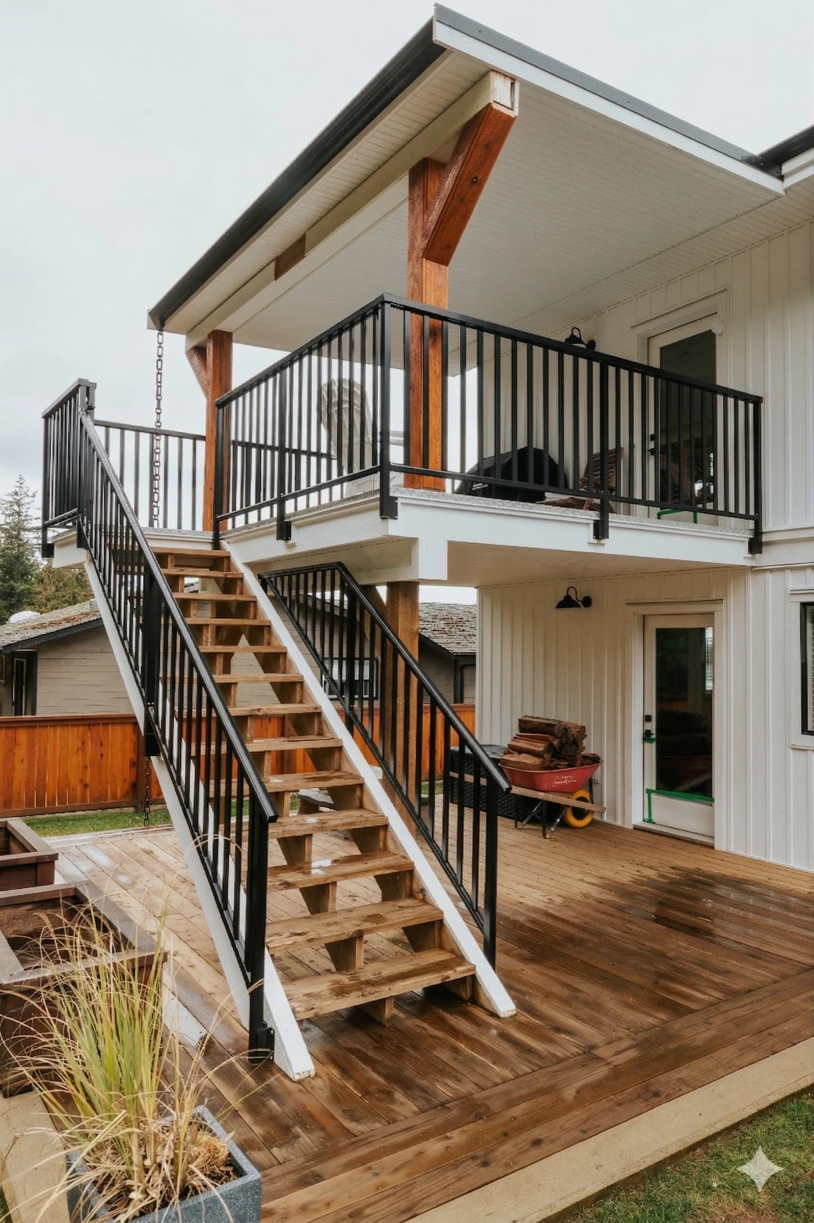 Picket railing installation