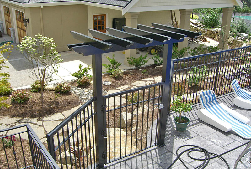 picket railing on the deck of a house, Innovative Aluminium Systems